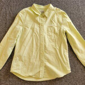Lime Green Cotton Button Up Sz S